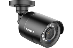 ANNKE Cámara de Seguridad 1080P Bala AHD/TVI/CVI/CVBS 4-en-1, Cámara de Vigilancia Analógica IP66 Impermeable Uso Interior y Exterior, Visión Nocturna 66Pies de Transparente IR