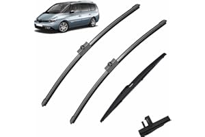 AUTOPIXL Qualità OEM Kit spazzole tergicristallo anteriore posteriore for Renault Espace 4 2014 2013 2012 2011 2010 2009 2008 2007 20063 2005 2004 Vestibilità perfetta per parabrezza