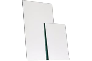 elisando Spiegel auf Maß 60x50 cm Stärke 3mm | Spiegelzuschnitt 600 x 500 x 3 mm | Viele Maße verfügbar! | Spiegelplatten Spiegelfliesen Wandspiegel