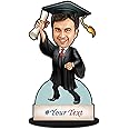 Foto Factory Gifts Personalized Caricature Gift Graduation Man (wooden 8 inch x 5 inch) CA0300