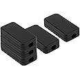 LeMotech 5Pcs ABS Plastic Electrical Project Case Power Junction Box, Project Box Black 1.6 x 0.8 x 0.4 inch (40 x 20 x 11 mm)