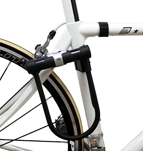 Meetlocks U-Bügel-Fahrradschloss für Fahrrad 160 x 245mm, mit praktischem Halter & drei robuste Schlüssel aus Messing ,“Schlüsselerneuerung“ nach dem Code - 2