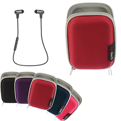 Preisvergleich Produktbild Navitech rot harter fall für die Optoma NuForce BE6i