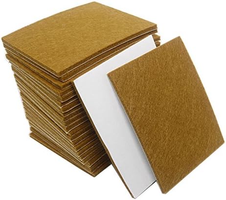 Heavy Duty Felt Sheets Self Adhesive Furniture Pads Round Floor Protectors, Felt Chair Pads, Hardwood Floor Protector By FLERISE 24 Pieces