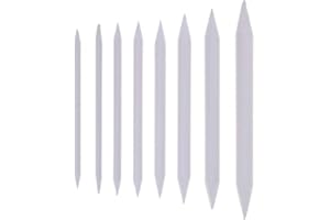 Xinlie Estompe en Papier Dessin Kit Estompe en Papier Papier Art Tortillon Blending Stump Dessin Ensemble d'accessoires Mixer Blending Stump Papier d'essuie-Glace pour Dessin et Croquis(8 PCS)