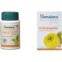 Himalaya Wellness AyurSlim Capsules Weight Management - 60 Capsules & Himalaya Wellness Pure Herbs Vrikshamla Weight Wellness - 60 Tablets