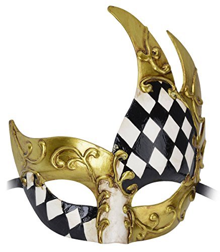 Kapmore Maskerade Maske für Männer Vintage Musikalische Design Stil Prom Mardi Gras Maske - 3