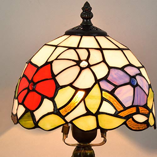 YJFFAN 8-Zoll 20Cm Tischlampe-Buntglas Augenschutz Lampenschirme Schreibtisch Leuchten, Indoor-Beleuchtung Leselampe E27 (110-240V, Glühbirnen Nicht Enthalten)