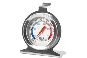 ELECBEE 0-300 ℃ Thermomètre de four, thermometre cuisine four, thermomètre de gril en acier inoxydable avec crochet pour la cuisson, le barbecue, la cuisson