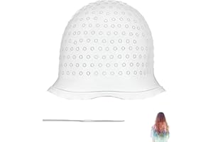 BFUZXY Strähnchenhaube,Strähnenhaube,Stränchen Haube,Strähnchen Farbe,Strähnen Set,Stränchenhauben,Haare Friseur,FäRben Haarnetz,Stränchen Haube Zubehör,Haubensträhnen,Blonde SträHnen Set,Färbepinsel