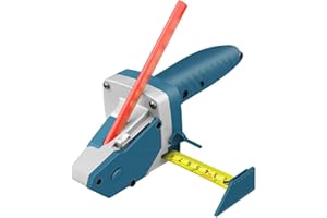 Weytoll Coupeurs de cloison sèche, outil de coupe pour plaques de plâtre, outil avec ruban à mesurer 5 mètres, bleu