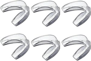 LQIOACU 6 Stück Mundschutz Boxen, Sport Mundschutz, Mundschutz Kampfsport, Zahnschutz Kampfsport, Mundschutz Football, für Rugby, Boxen, Kampfsport, Hockey, MMA, Taekwondo und Mehr