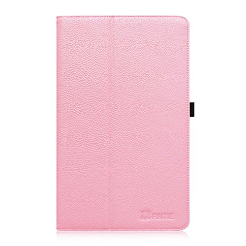 Fintie Odys Ieos Quad white Edition X610092 / Ieos Quad Pro Office Edition (10,1 Zoll) Tablet-PC Hülle – Slim Fit Folio Kunstleder Schutzhülle Cover Tasche mit Ständerfunktion und Stylus-Halterung, Rosa - 5