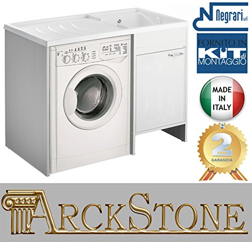 móvil lavado CUBIERTA DE MAQUINA negrari Garden Kit montaje bañera para Lavadora DX derecha SX Izquierda Puerta lavadora lavabo agua ácido Lavado plástico PVC externo interno L109 P60 109 x 60 H92 cm