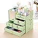 Produktbild Kosmetische Aufbewahrungsbox Spiegel Schublade Makeup Veranstalter Für Kommode Schlafzimmer Oder Bad Make Up Halter,Green
