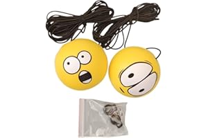 TKERINSE Garagen Tennisball Parkhilfe, 2PCS Garage Tennis Ball Parkhilfe, niedliche und lustige große Augen helfen mit Seil, Parkhilfe große Augen mit Seil und Ball stoppen süßes Autozubehör für Anfänger