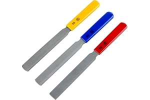 Anlayliay Bass Nut File Set, Carbon Steel Guitar Fret File, Guitar Repairing and Instrument Modifying Tools for Guitars,Bass