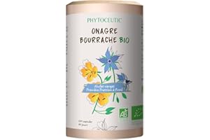 Phytoceutic Huile Duo Onagre/Bourrache Bio 120 Capsules 120 Unités