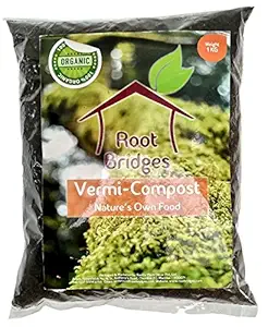 Root Bridges Plant Food 100% Organic Vermicompost (Black, 1 Kg)