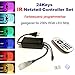 Produktbild 24 Keys Infrarot Netzteil Controller Set für 230V LED RGB Mehrfarbig Strip Streifen Lichtschläuche, Lichtschlauch,24 Keys Infrarot (IR) dimmbar Fernbedienung, Dimmfunktion