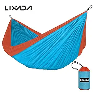 Honeytecs Portable Durable Compact Nylon Fabric Traveling Hammock for Two Persons