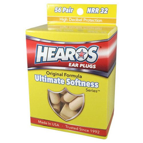 HEAROS Ultimate Softness Series Ear Plugs, Beige, 56 Pair by DAP World