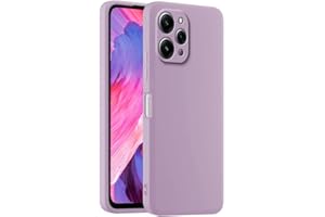 HULLIN Custodia per Telefono in Silicone Colorato, Adatta per Redmi 12 (4G) / Redmi 12 5G / POCO M6 Pro 5G (6.79") - Erba Viola