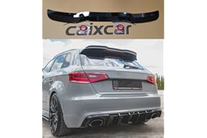 CAIXCAR Aileron arrière S3 8V Sportback ou A3 8V Sportback SLINE de 2012 à 2020 Noir brillant Spoiler