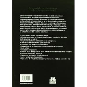 Manual de Rehabilitación de La Columna Vertebral (Medicina)