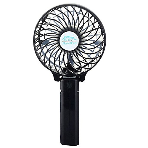 Bestfire Tragbarer Mini Ventilator batteriebetrieben Lüfter, 131011 Lüfter Persönlichen Lüfter faltbar Büro mit 18650 Akku für Haus und Reise