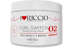 ILOVERICCIO I Love Riccio Curl Switch Maschera Per Capelli Ricci Con Olio di Argan, Macadamia e Jojoba, Ricci Definiti, Morbidi e Lucidi, Reidrata Capelli Secchi e Crespi, 250 ml