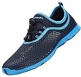 Herren Lace-up Aquaschuhe-Atmungsaktives Mesh Schnell Trocknend Wasserschuhe