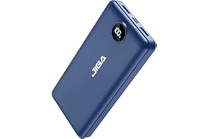 JIGA Batterie Externe 27000mAh, 22,5W Power Bank PD20W USB-C Charge Rapide Chargeur Portable pour Smartphone