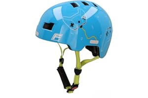 ‎FISCHER FISCHER BMX Kinder-Helm, Fahrradhelm, Radhelm, Dirt Bike Helm Plus mit integriertem LED-Rücklicht