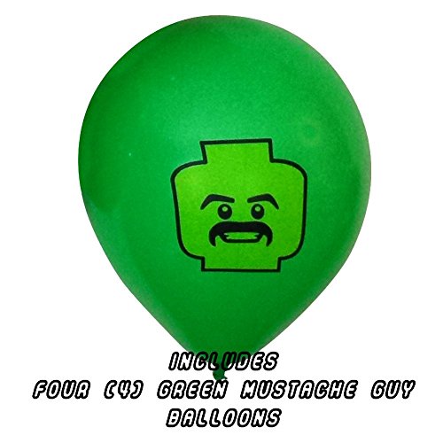 24 Pack of Colorful 25cm Birthday Balloons for Lego Theme Party - 5