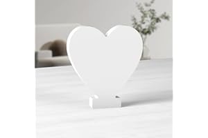 MeteoraPrime Lettres en Bois Blanc de 6 Pouces Lettres en Bois Non Finies pour Décor Murale Lettres Debout Décoratives Grandes Lettres pour Décor Murale pour Projets de FêTe à La Maison (Love)