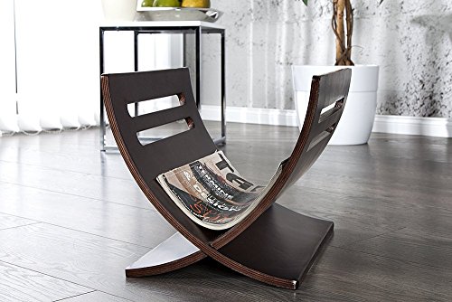 Design Zeitungsständer NEWS wenge coffee Magazinständer - 9