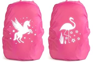 Capaneus Housse Sac a Dos Impermeable Réfléchissante 35L, Protection Sac à Dos, Protege Sac a Dos Réfléchissante, Housse de Pluie Réutilisable pour Camping Randonnée Voyage Cyclisme