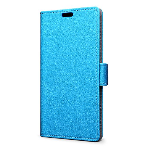 Funda ZTE Blade A610 SLEO Cartera Carcasa Piel PU Suave Flip Folio Caja Super Delgado  Estilo Libro Soporte Plegable y Cierre Magn  tico  para ZTE Blade A610 - Azul