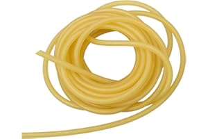 AILOVA Banda de goma de látex natural de 4 mm x 6 mm tubo de goma de 10 m para accesorios