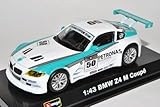 bmw z4 coupe wiki Fahrzeug ist ca 10 cm lang B-M-W Z4 E85 2002-2008 M Coupe Racing Petronas Weiss Grün 1/43 Bburago Modell Auto