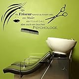 denoda Friseursalon - Wandtattoo Silber 200 x 100 cm (Wandsticker Wanddekoration Wohndeko Wohnzimmer Kinderzimmer Schlafzimmer Wand Aufkleber)