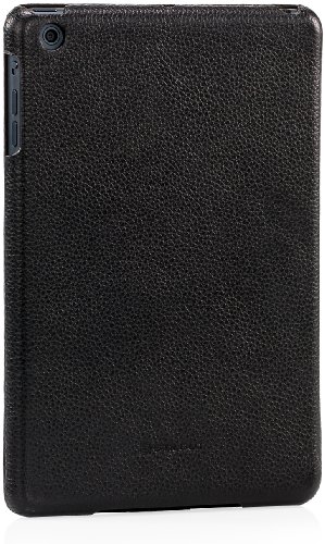 StilGut Couverture Case, Tasche aus feinstem Leder für das Apple iPad mini unterstützt Smart-Cover Funktion, Schwarz - 5
