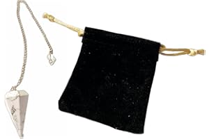 PANDIUI23 Amethyst-Natursteinpendel, Kristallpendel, sechseckiges Vintage-Kristallpendel für Wünschelrute, Chakra-Reiki-Wahrsagung Wicca-Meditationspendel (Amethyst) (Howlith)