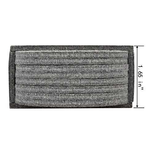 eLander Glasuntersetzer aus Filz, [8er Set mit Box] Getränke-Untersetzer für Tassen, Tisch, Bar, Glas, Gläser [Rund, Grau] - 5