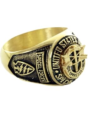 US-Army Special Forces Spezialeinheit Armee Herren Ring Militär