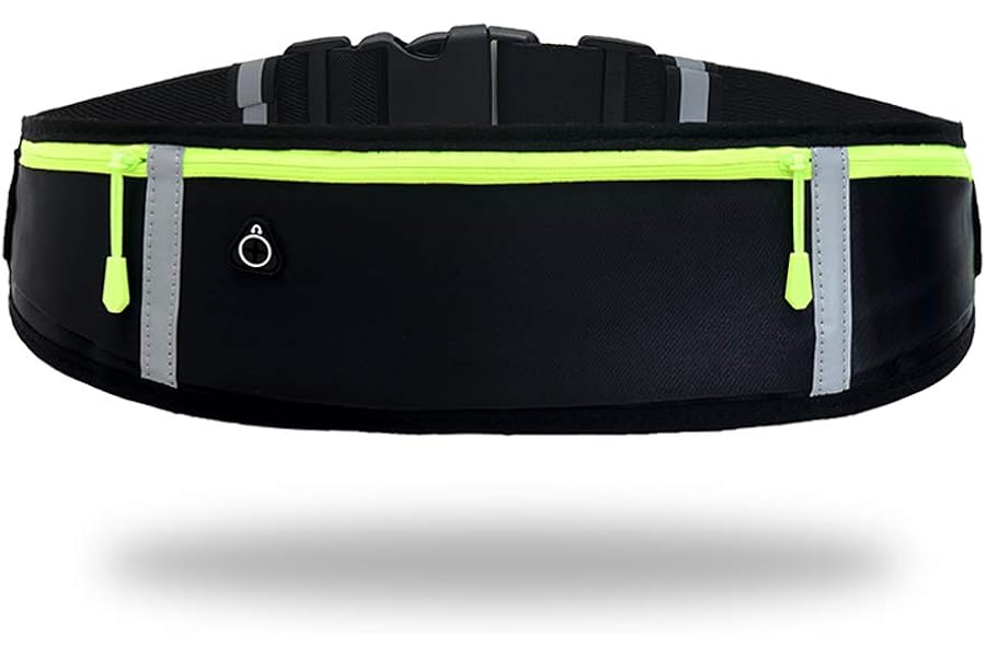 GORWRICH Running Belt with Waterproof Adjustable Elastic Strap, Sweatproof waistpacks with Large Capacity, Perfect for Running and Outdoor Activities