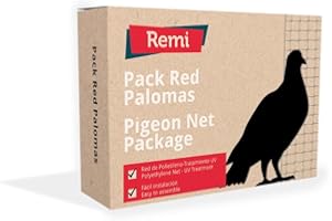 Remi Hogar Pack Red Anti Palomas Premium 5 x 3 Color Piedra | Protección para Balcón y Terraza | Incluye Clips y Adhesivo | Fácil instalación y Alta Resistencia