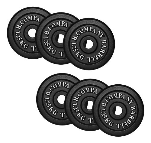 Guss 7,5Kg (6x1,25) Hantelscheiben Hantel Gewichte Scheiben Hanteln 30/31mm