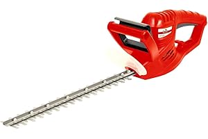 Grizzly Tools Elektro-Heckenschere (450 W Motorleistung, 410 mm Schnittlänge, 16 mm Messerabstand, Messer Schnellstop, ergonomischer Griff, Sicherheitsschalter, Schwertschutz)